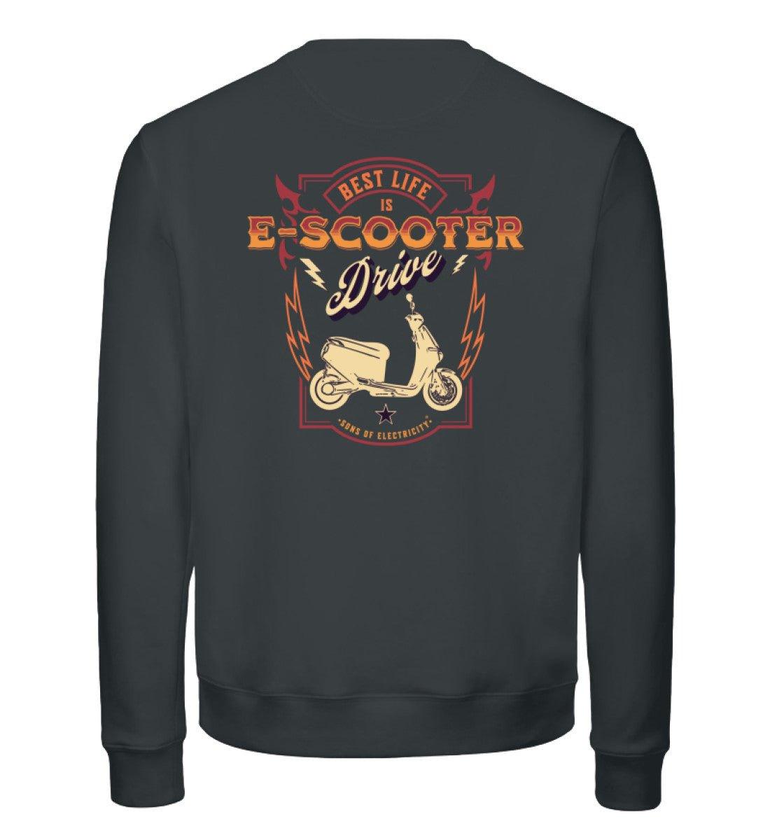 Bio Premium E-Motorroller Sweatshirt: Best Life is E-Scooter