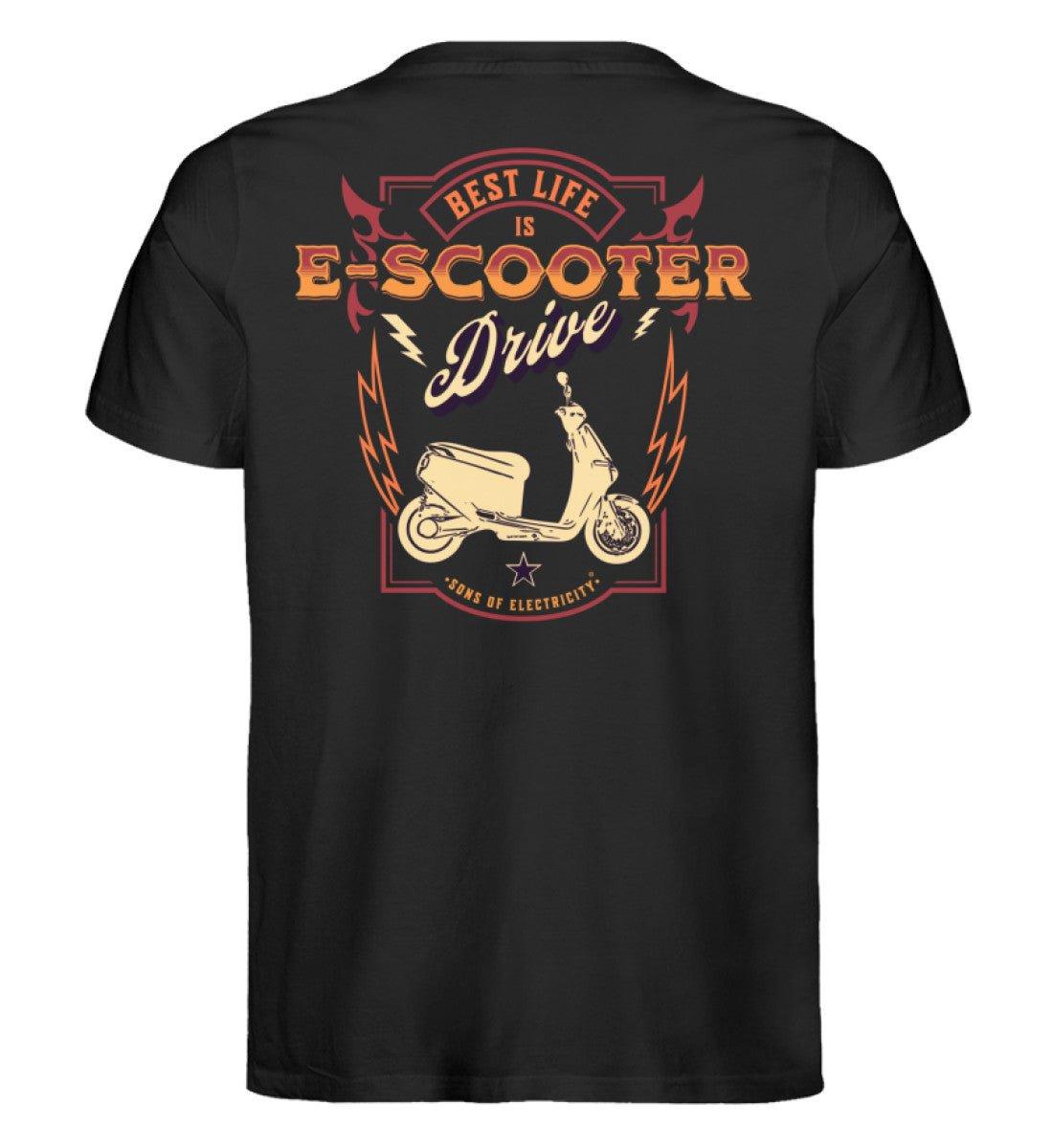 Bio Premium E-Motorroller T-Shirt: Best Life is E-Scooter