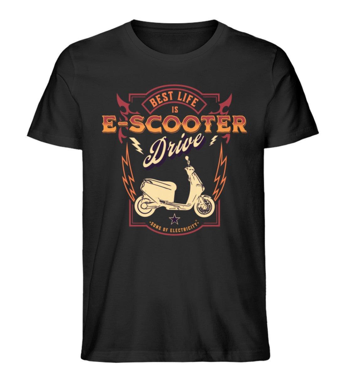 Bio Premium E-Motorroller T-Shirt: Best Life is E-Scooter
