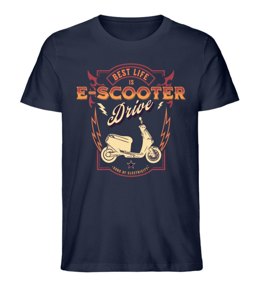 Bio Premium E-Motorroller T-Shirt: Best Life is E-Scooter
