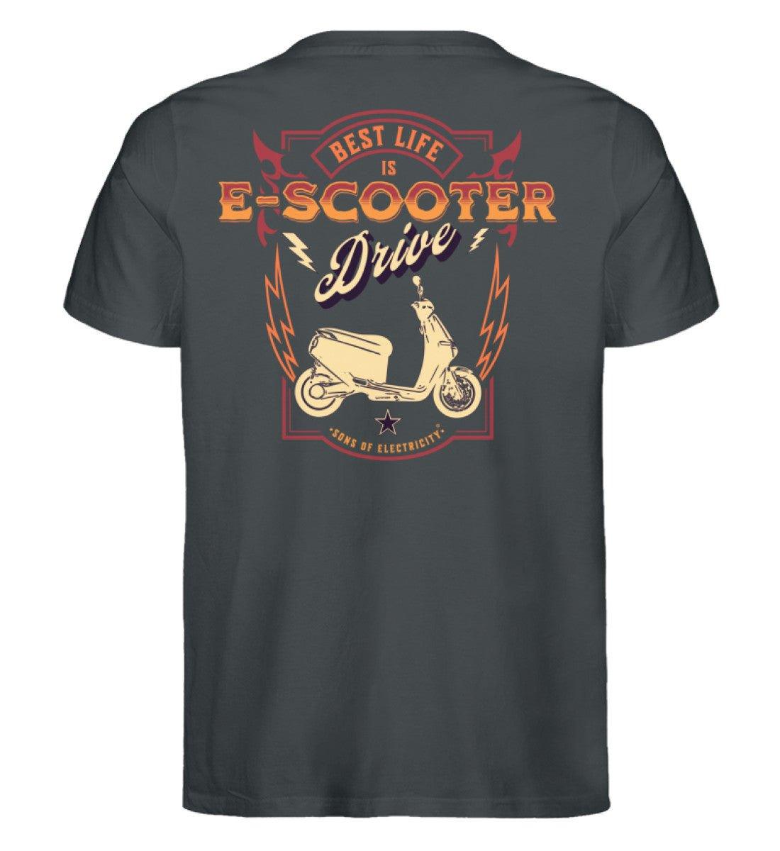 Bio Premium E-Motorroller T-Shirt: Best Life is E-Scooter