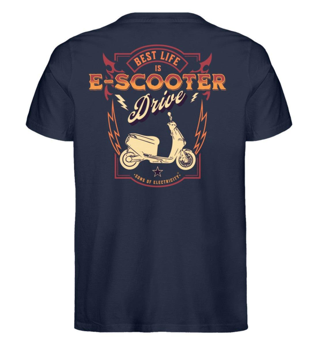 Bio Premium E-Motorroller T-Shirt: Best Life is E-Scooter
