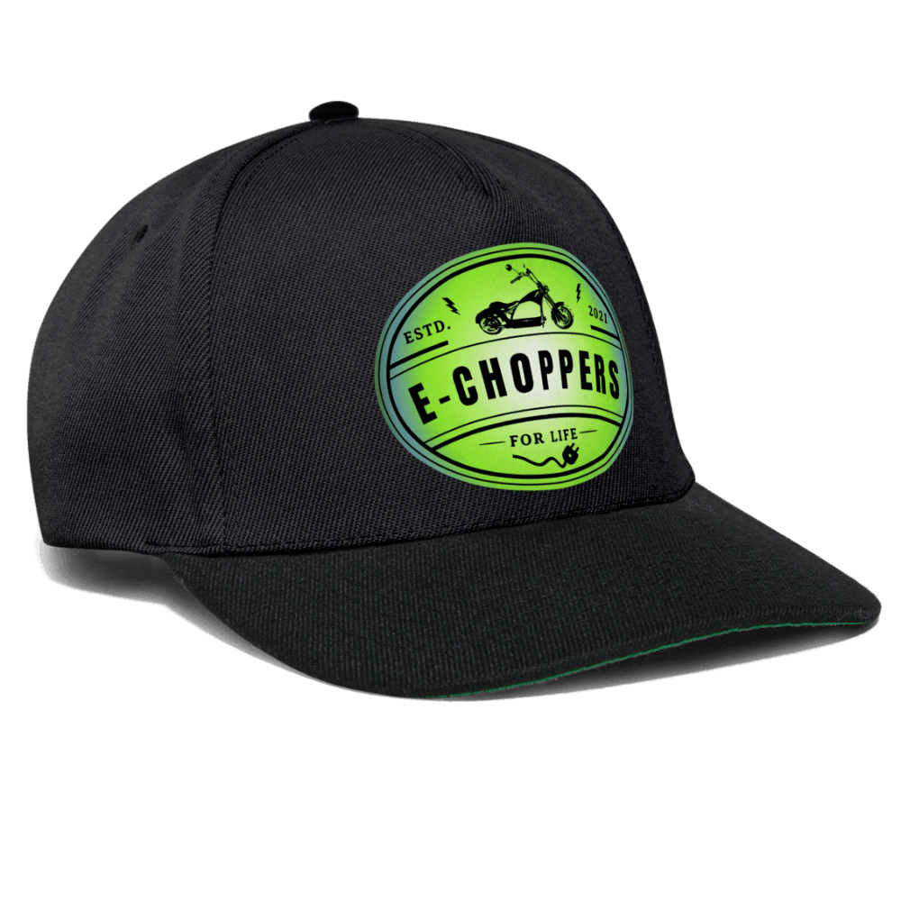 Cool und lässig: Die E-Chopper Snapback Cap mit E-CHOPPERS