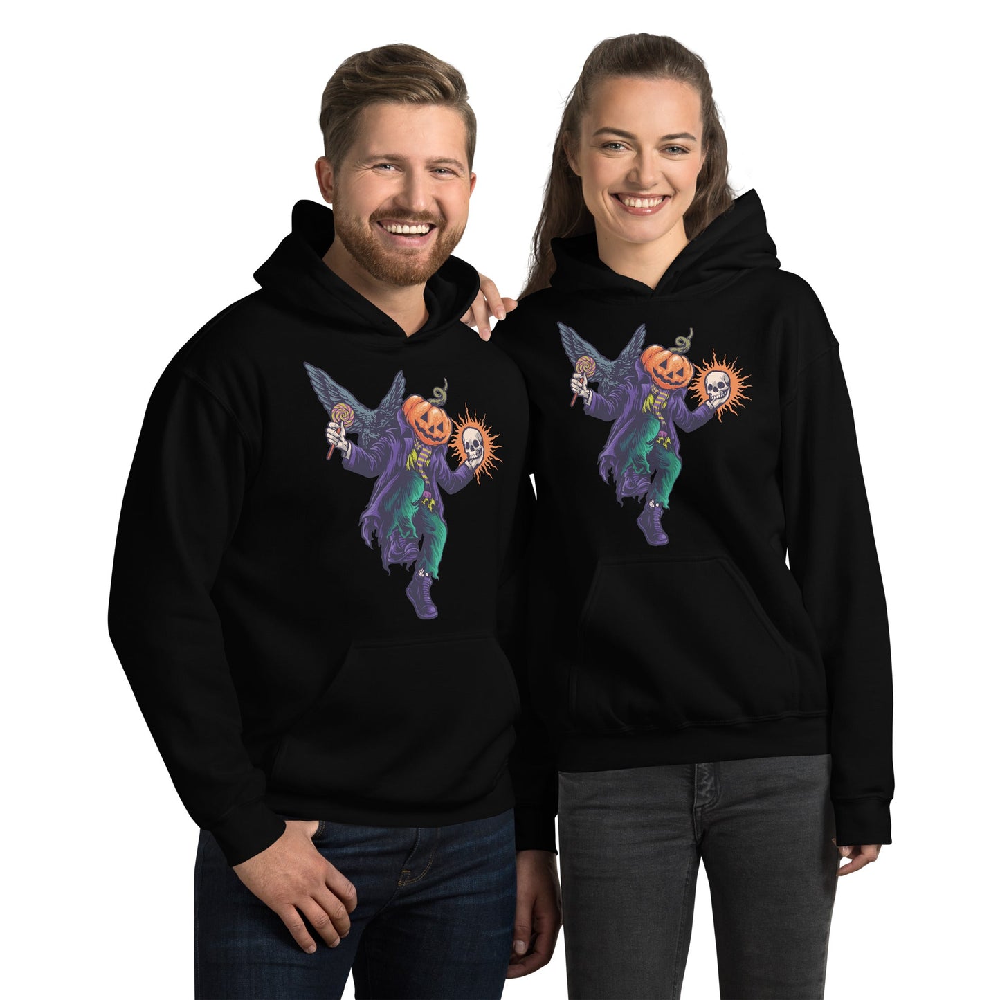 Creepy Ville -Dancing Pumpkin - – Premium Unisex Hoodie