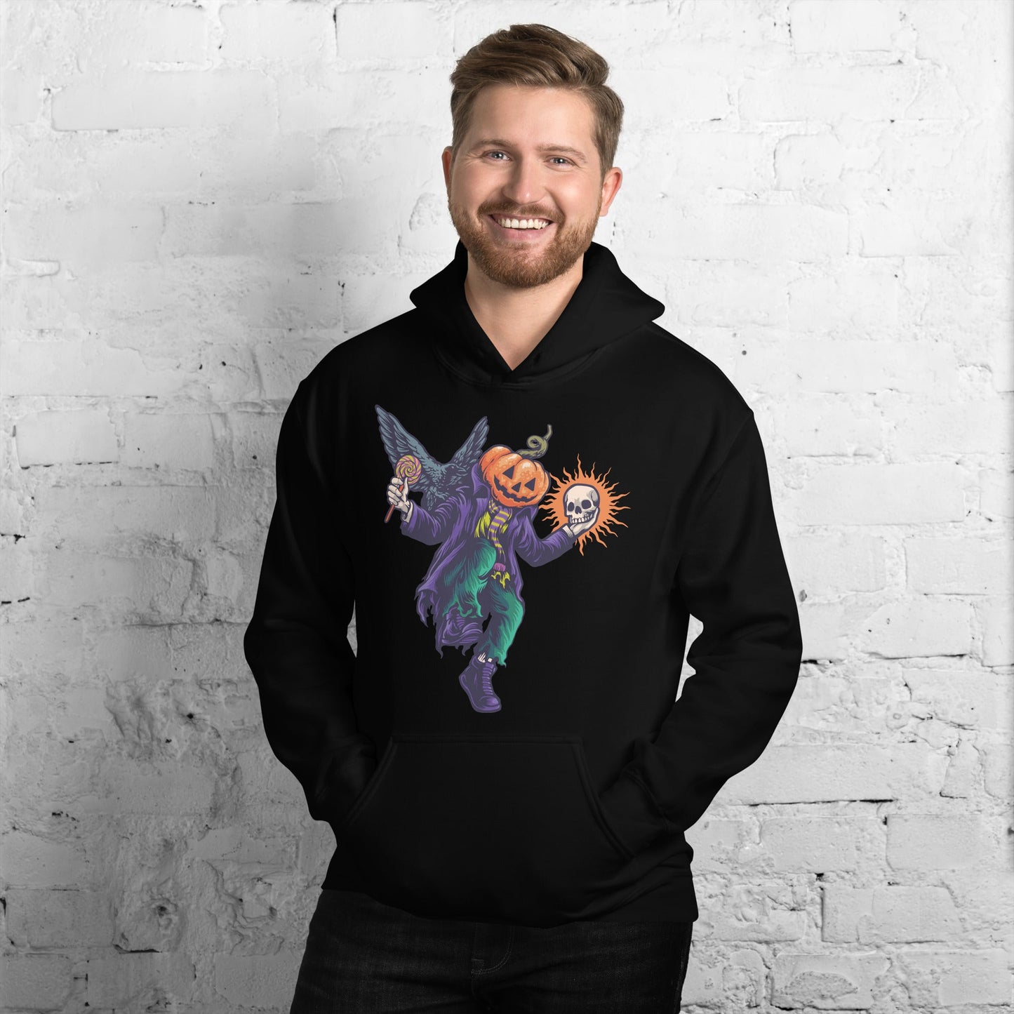 Creepy Ville -Dancing Pumpkin - – Premium Unisex Hoodie