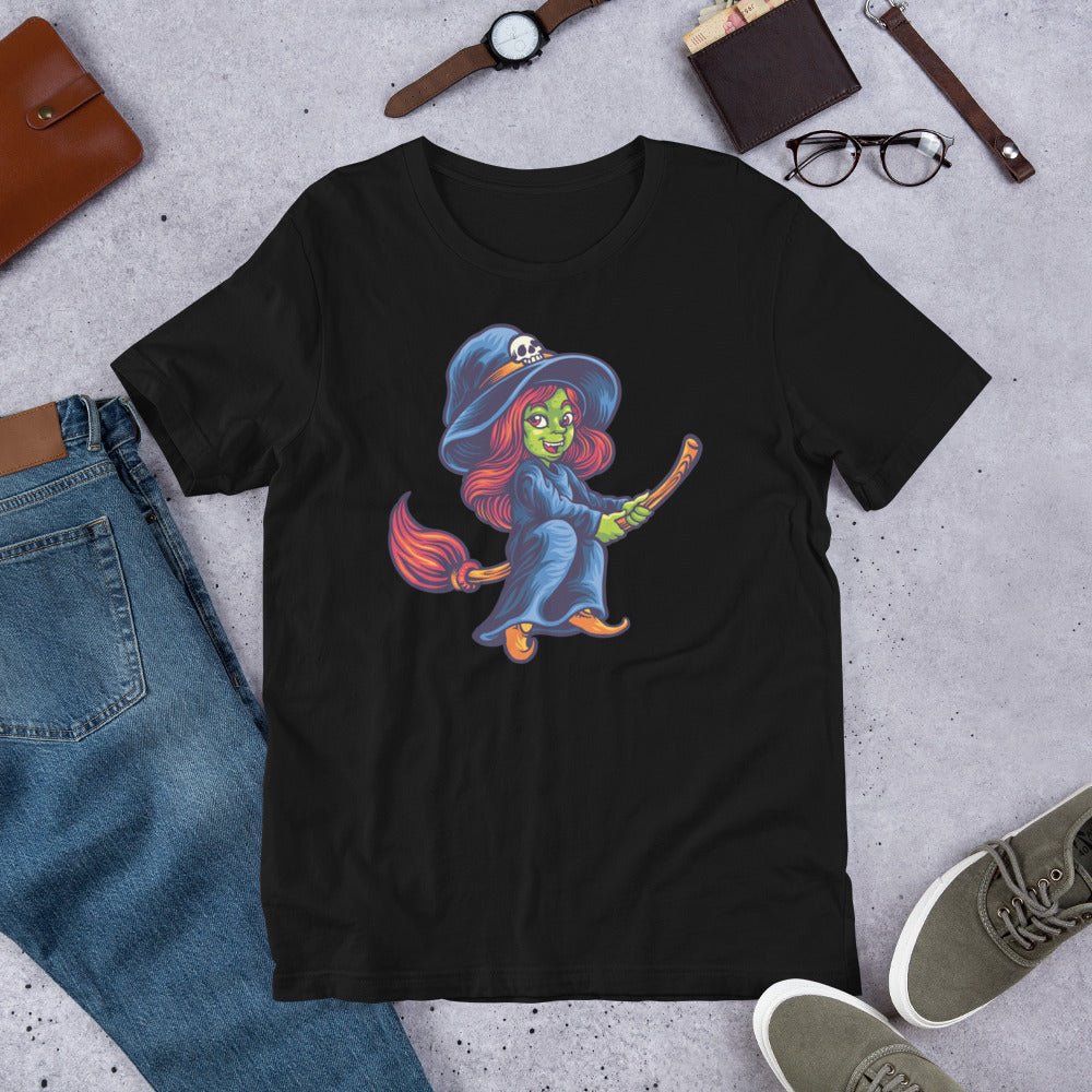Creepy Ville - Fliegende Hexe mit Besen – essentielles