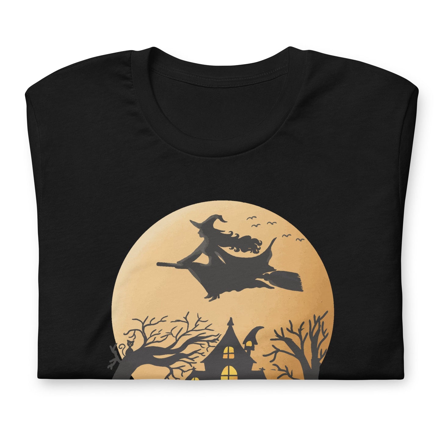 Creepy Ville - Fliegende Hexe + Mond – essentielles Premium