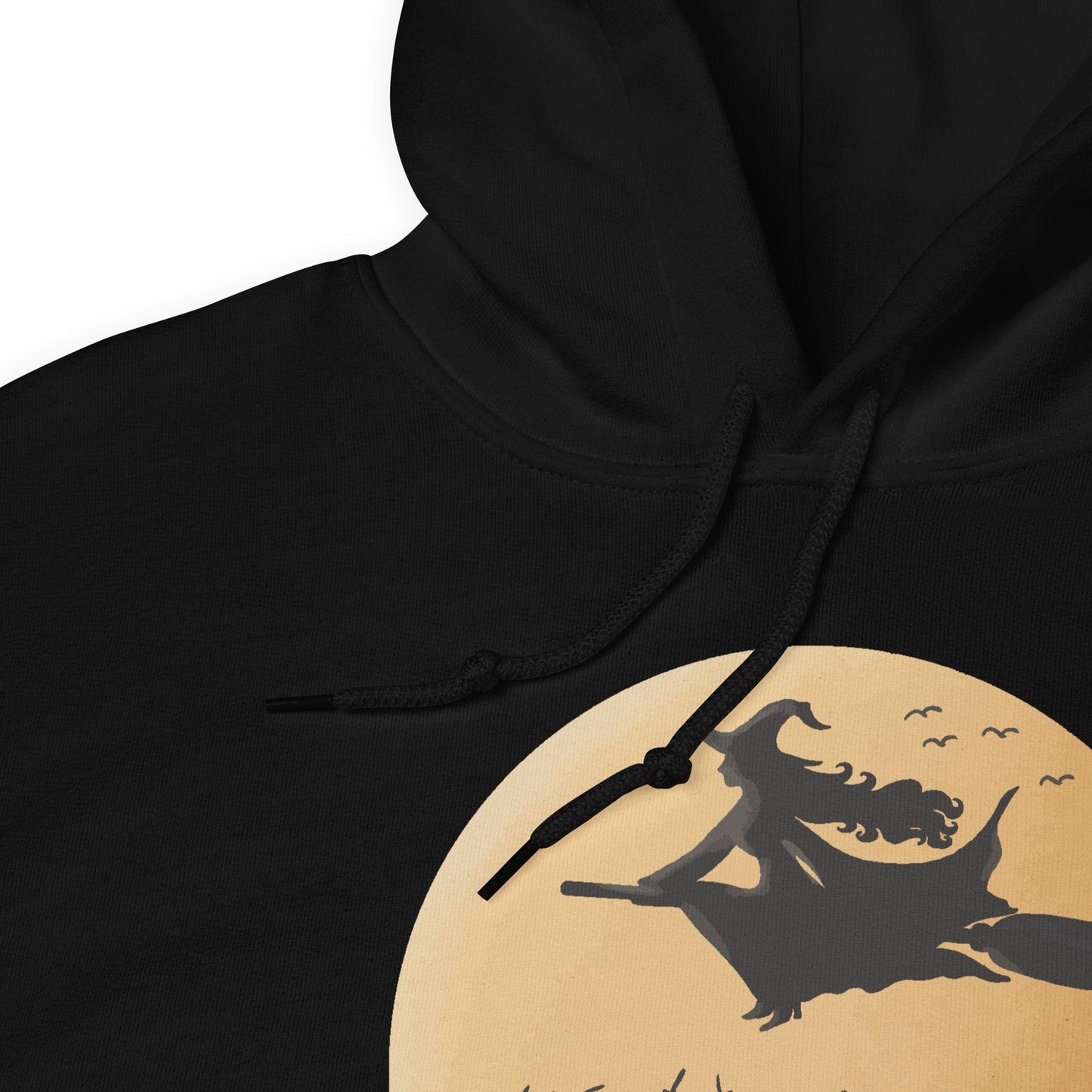 Creepy Ville - Fliegende Hexe + Mond – Premium Unisex Hoodie