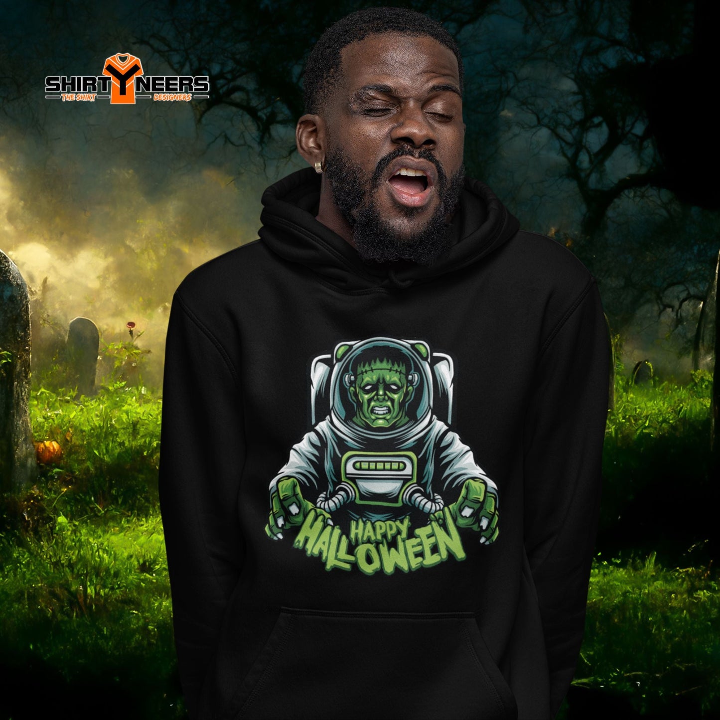 Creepy Ville - Happy Halloween Astronaut Franky – Premium