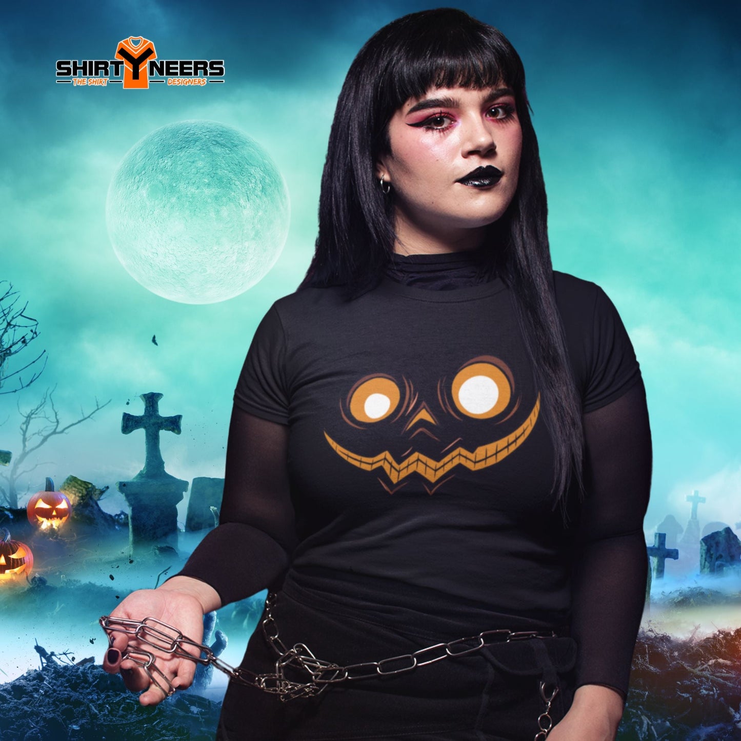 Creepy Ville - Kürbis Gesicht - essentielles Premium Unisex