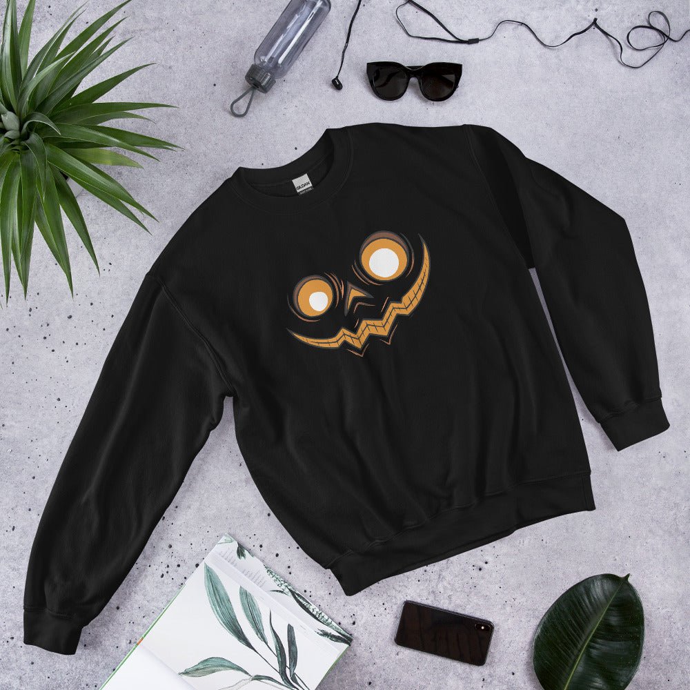 Creepy Ville - Kürbis Gesicht – Premium Unisex Sweatshirt
