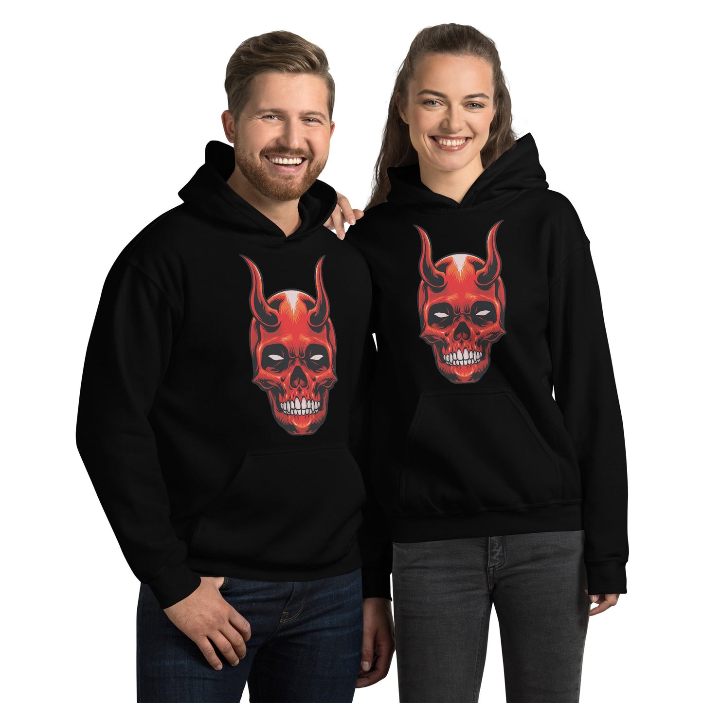 Creepy Ville - Red Devil Dämon – Premium Unisex Hoodie -