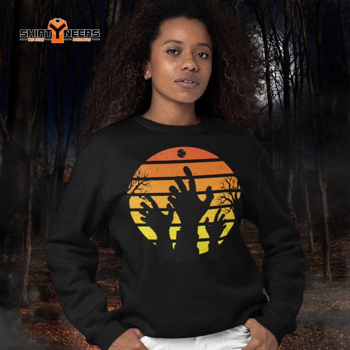 Creepy Ville - Retro Nightmare Silhouette – Premium Unisex