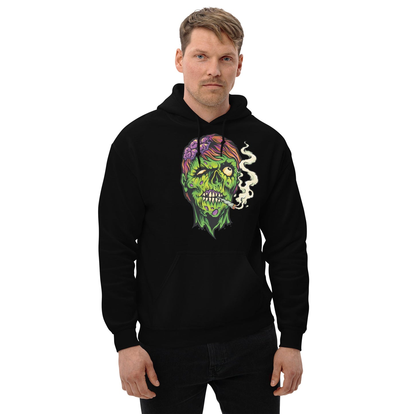 Creepy Ville - Smoking Zombie – Premium Unisex Hoodie
