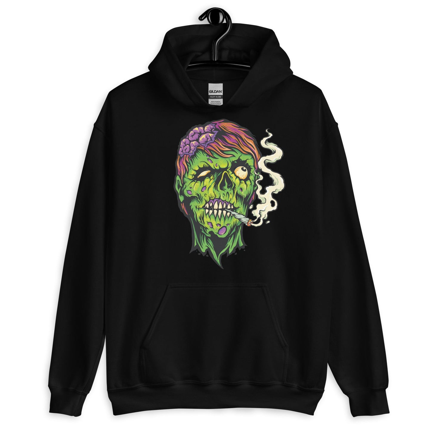 Creepy Ville - Smoking Zombie – Premium Unisex Hoodie