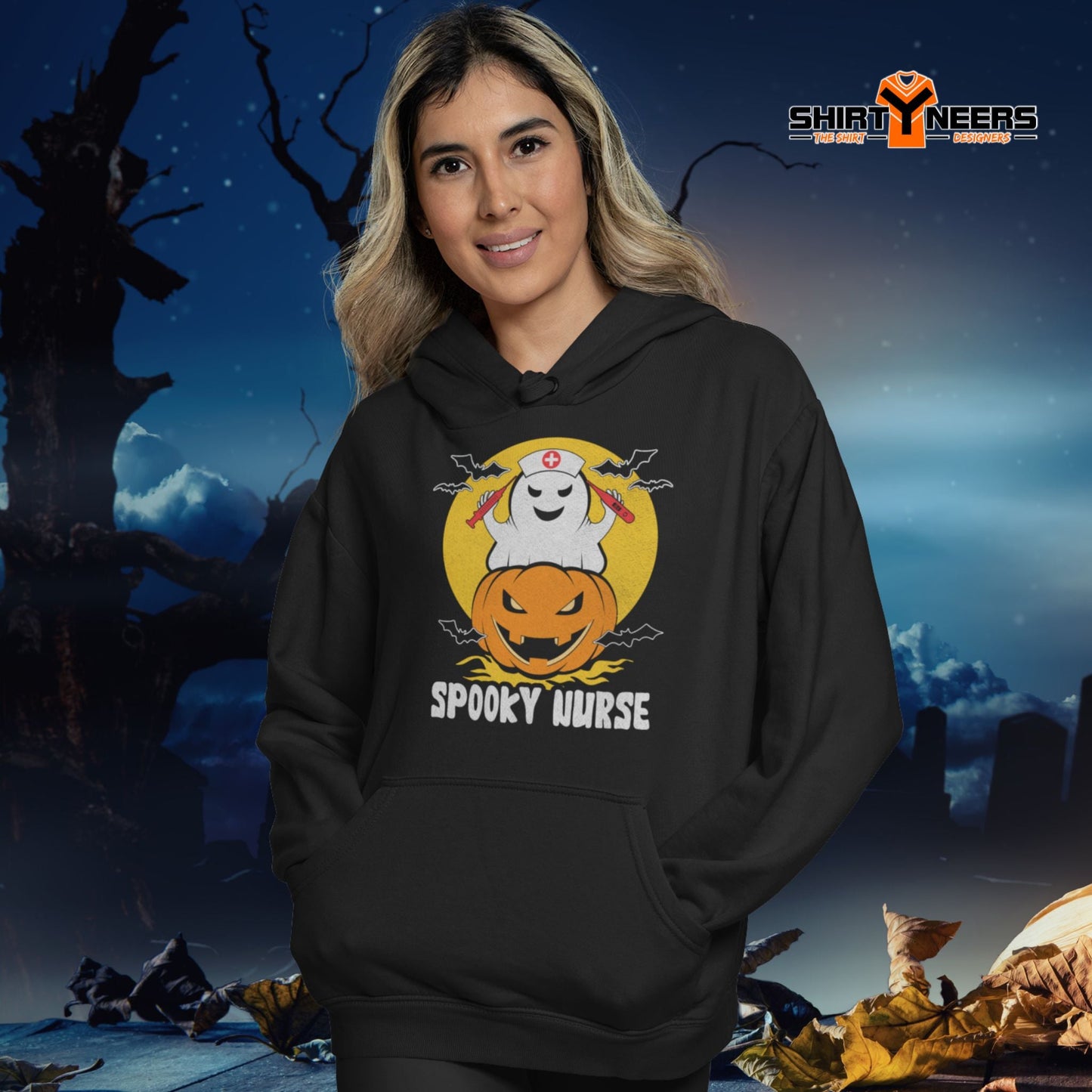 Creepy Ville - Spooky Nurse – Premium Unisex Hoodie