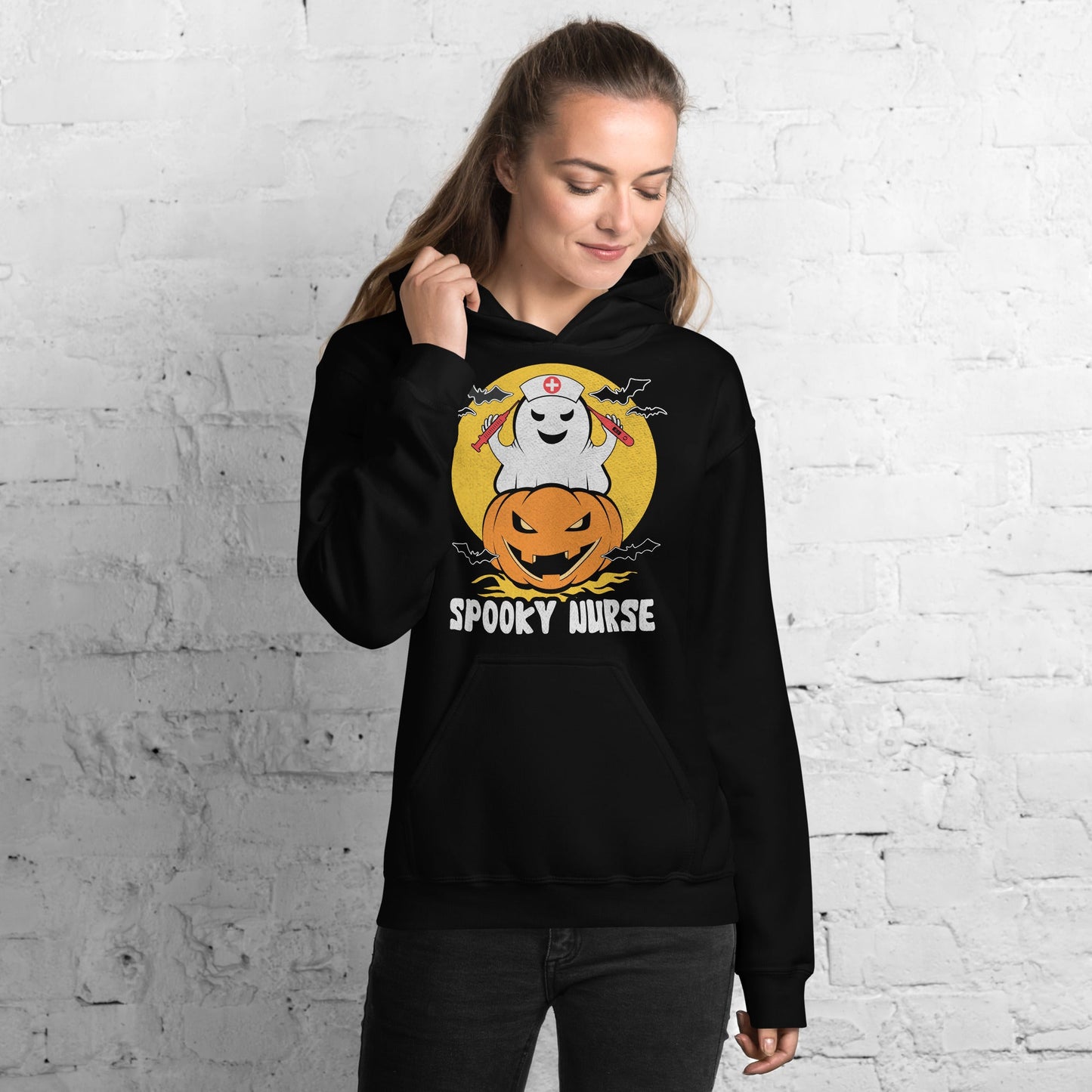 Creepy Ville - Spooky Nurse – Premium Unisex Hoodie