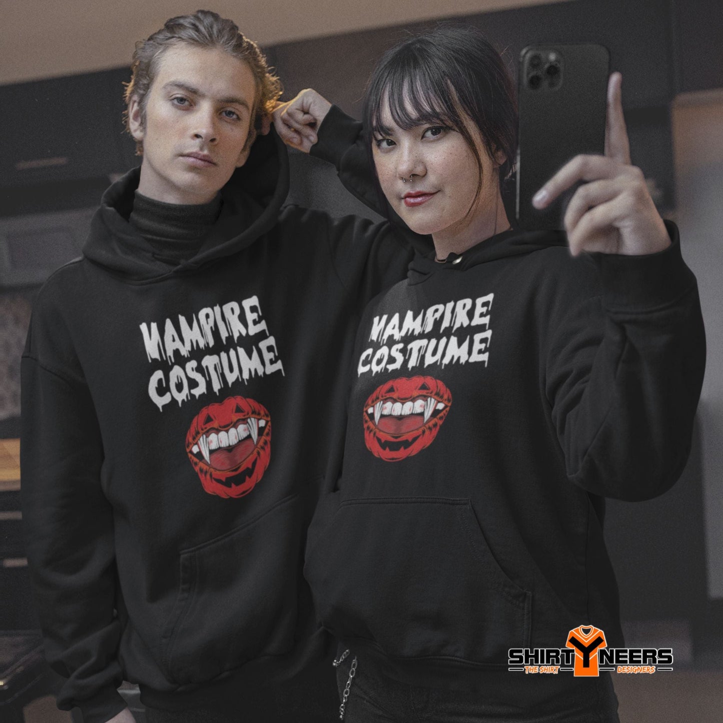 Creepy Ville - Vampire Costume – Premium Unisex Hoodie