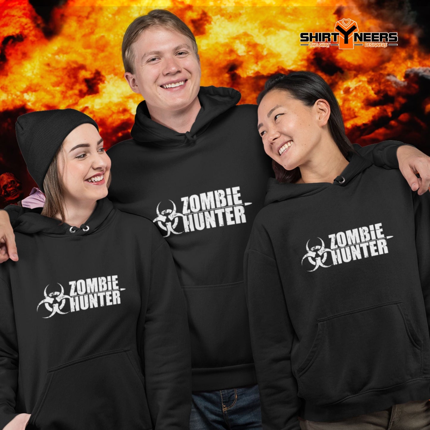 Creepy Ville - Zombie Hunter – Premium Unisex Hoodie