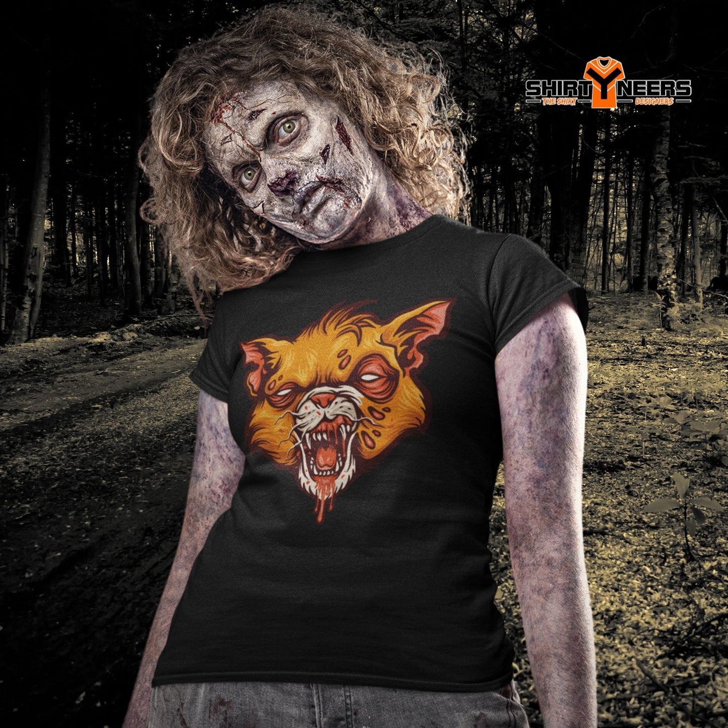 Creepy Ville - Zombie Katze - essentielles Premium Unisex