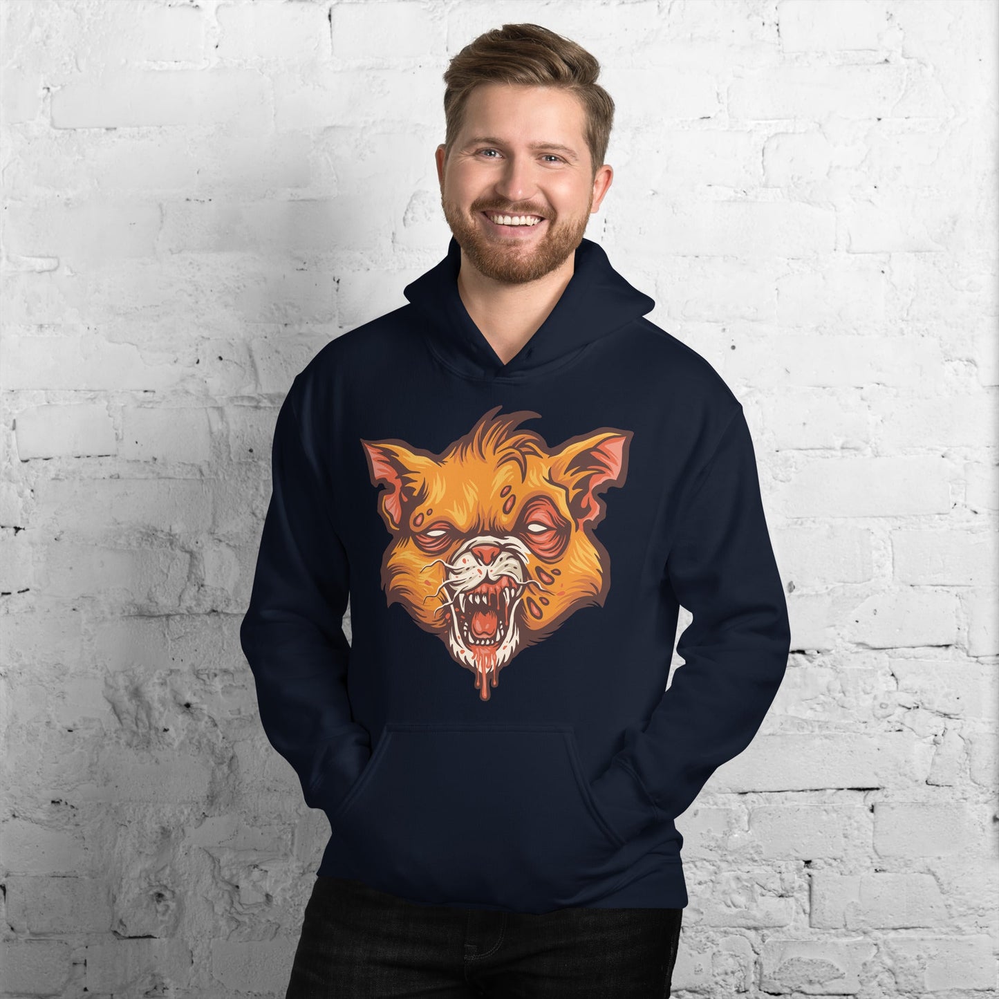 Creepy Ville - Zombie Katze – Premium Unisex Hoodie