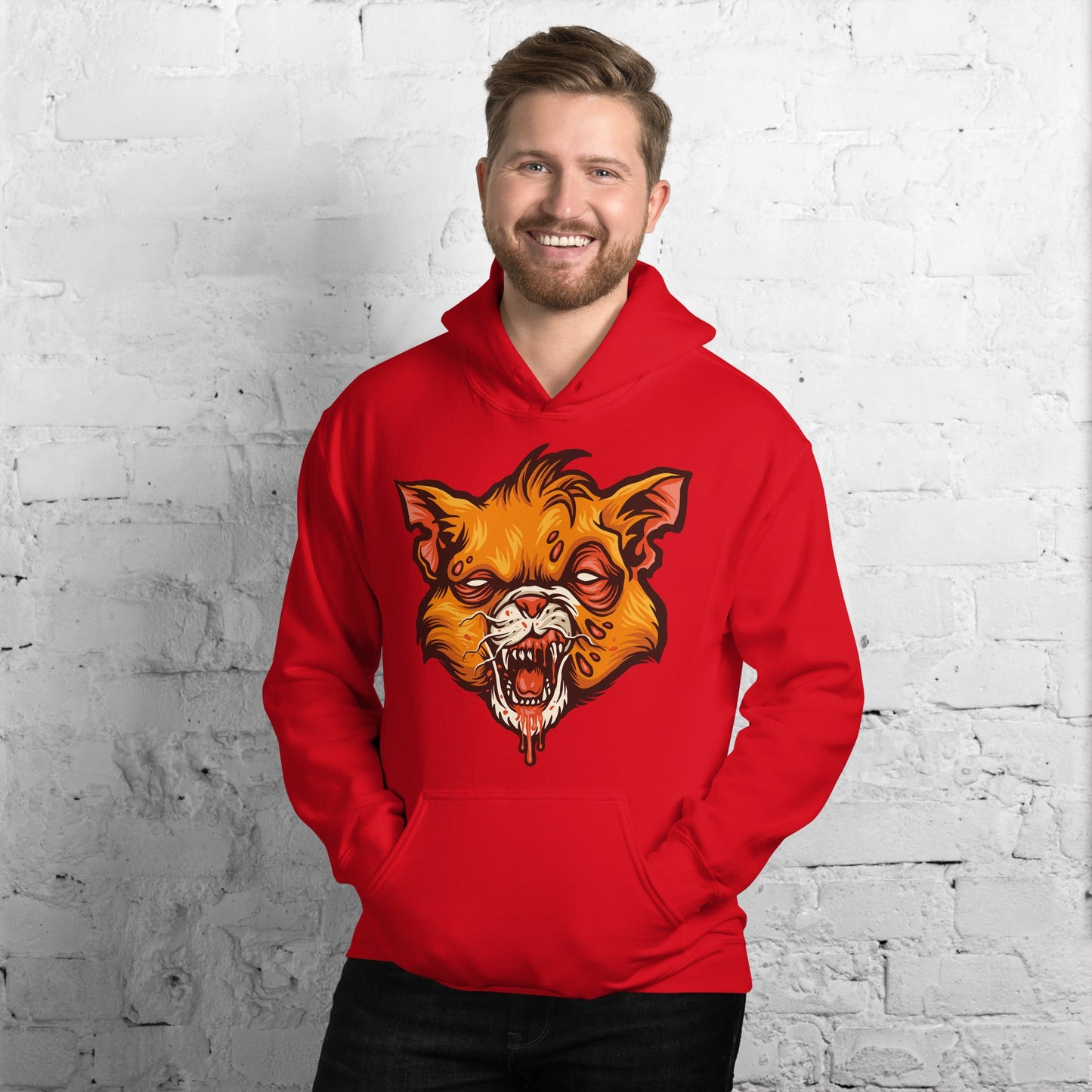 Creepy Ville - Zombie Katze – Premium Unisex Hoodie
