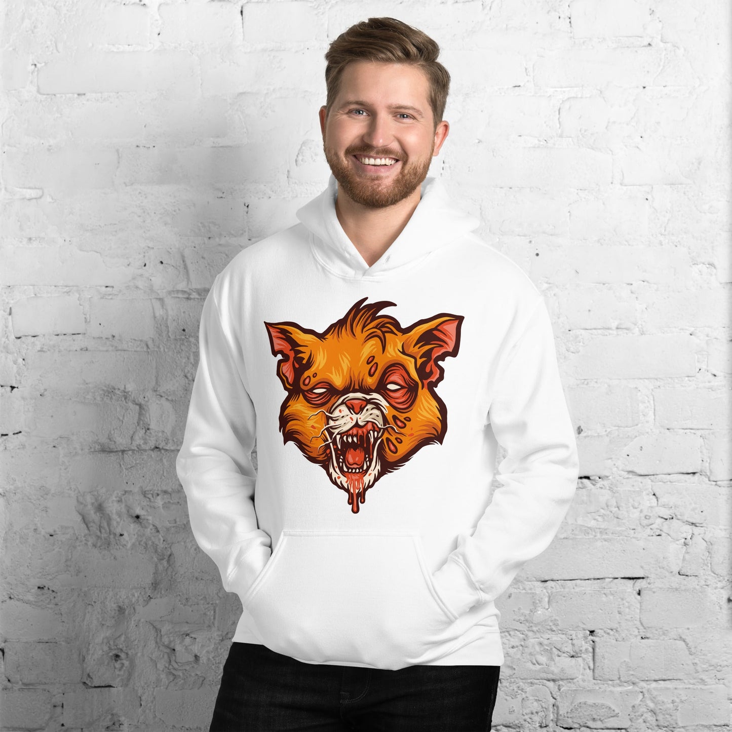 Creepy Ville - Zombie Katze – Premium Unisex Hoodie