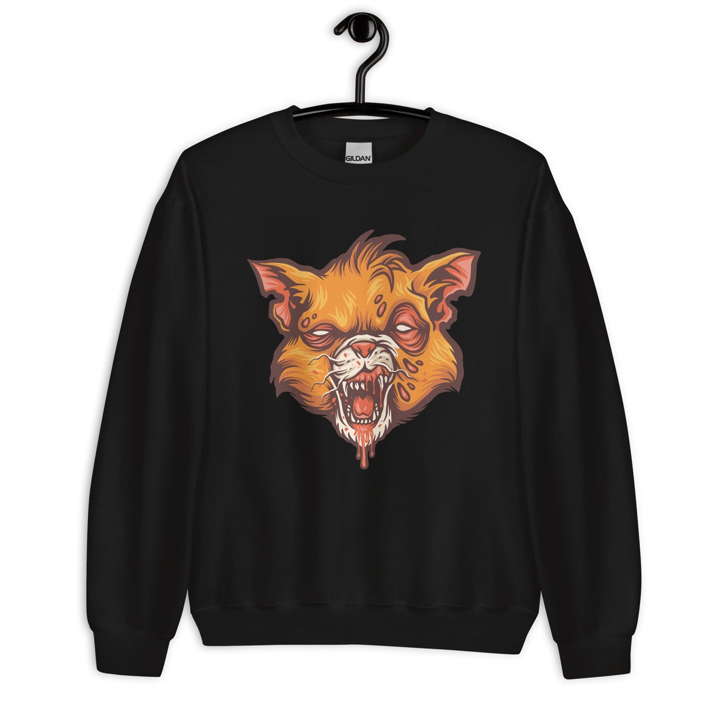 Creepy Ville - Zombie Katze – Premium Unisex Sweatshirt