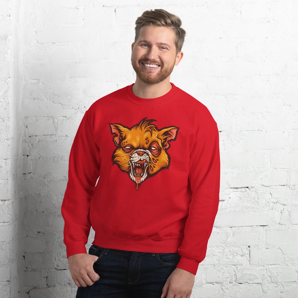 Creepy Ville - Zombie Katze – Premium Unisex Sweatshirt