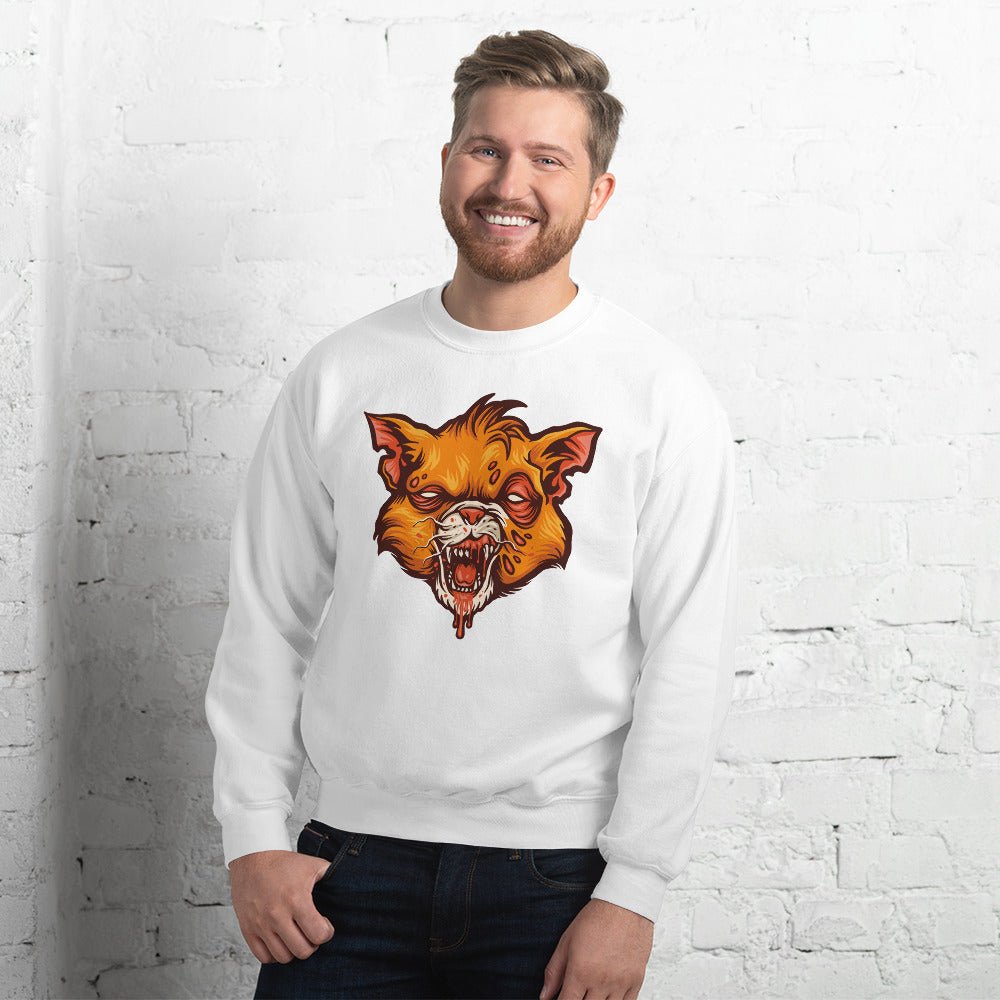 Creepy Ville - Zombie Katze – Premium Unisex Sweatshirt
