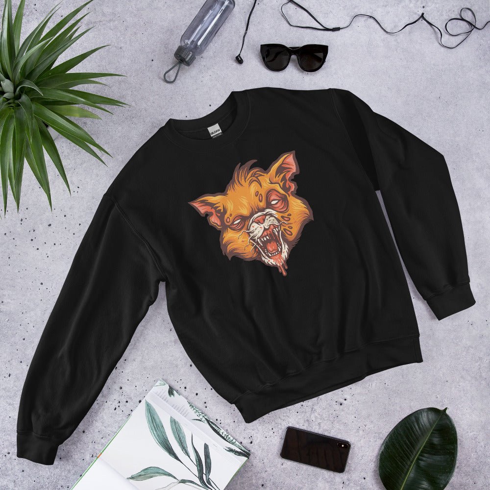 Creepy Ville - Zombie Katze – Premium Unisex Sweatshirt