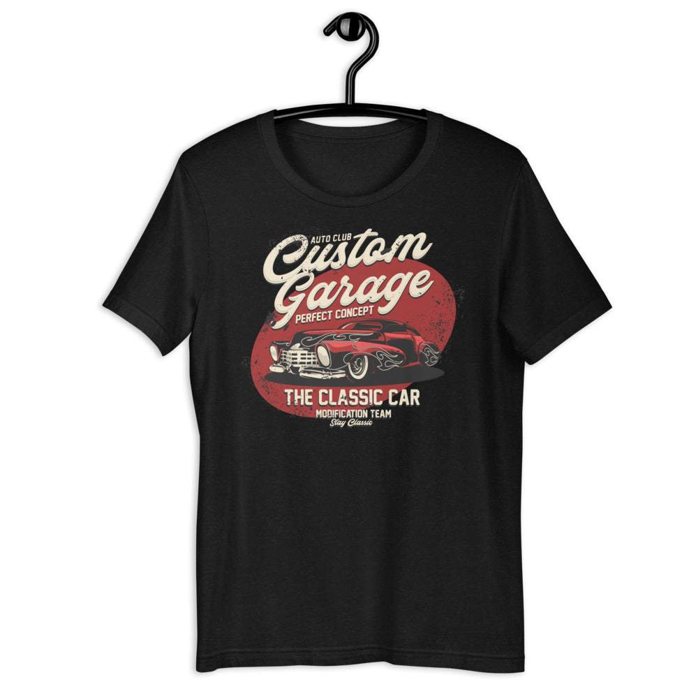 Custom Garage Concept Car Retro - Kurzarm Unisex Premium