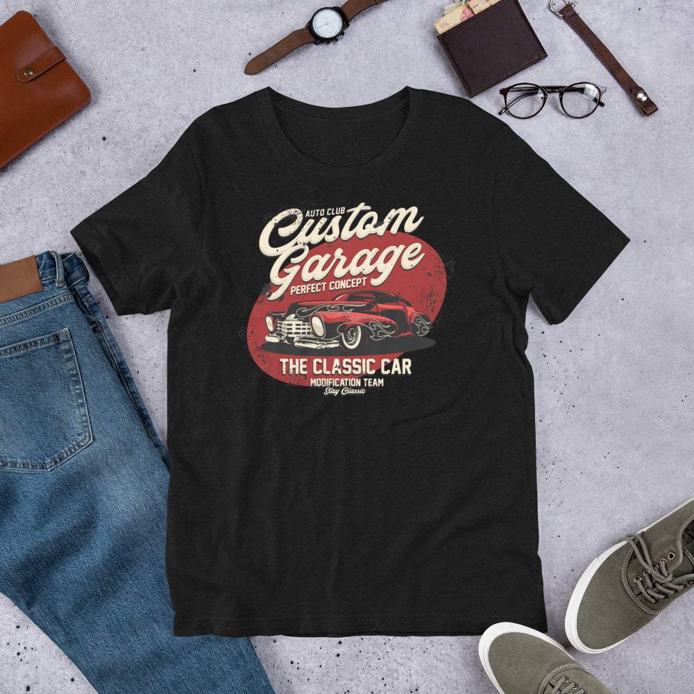Custom Garage Concept Car Retro - Kurzarm Unisex Premium