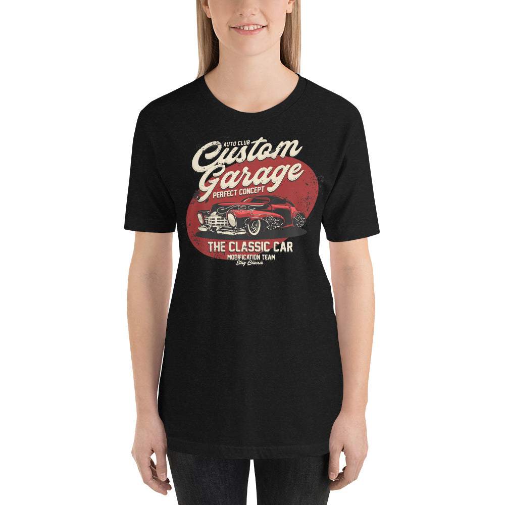 Custom Garage Concept Car Retro - Kurzarm Unisex Premium