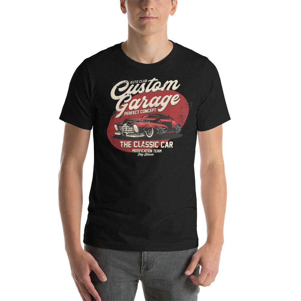 Custom Garage Concept Car Retro - Kurzarm Unisex Premium