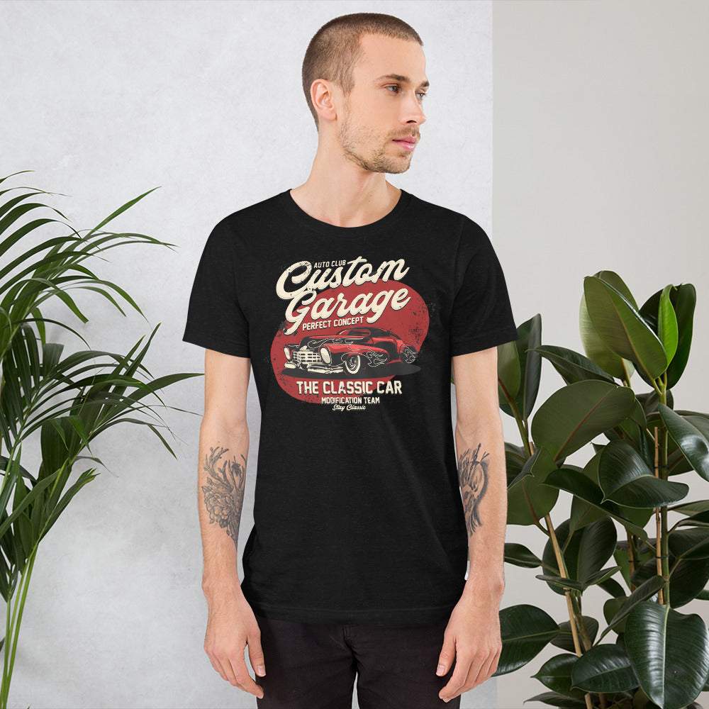Custom Garage Concept Car Retro - Kurzarm Unisex Premium