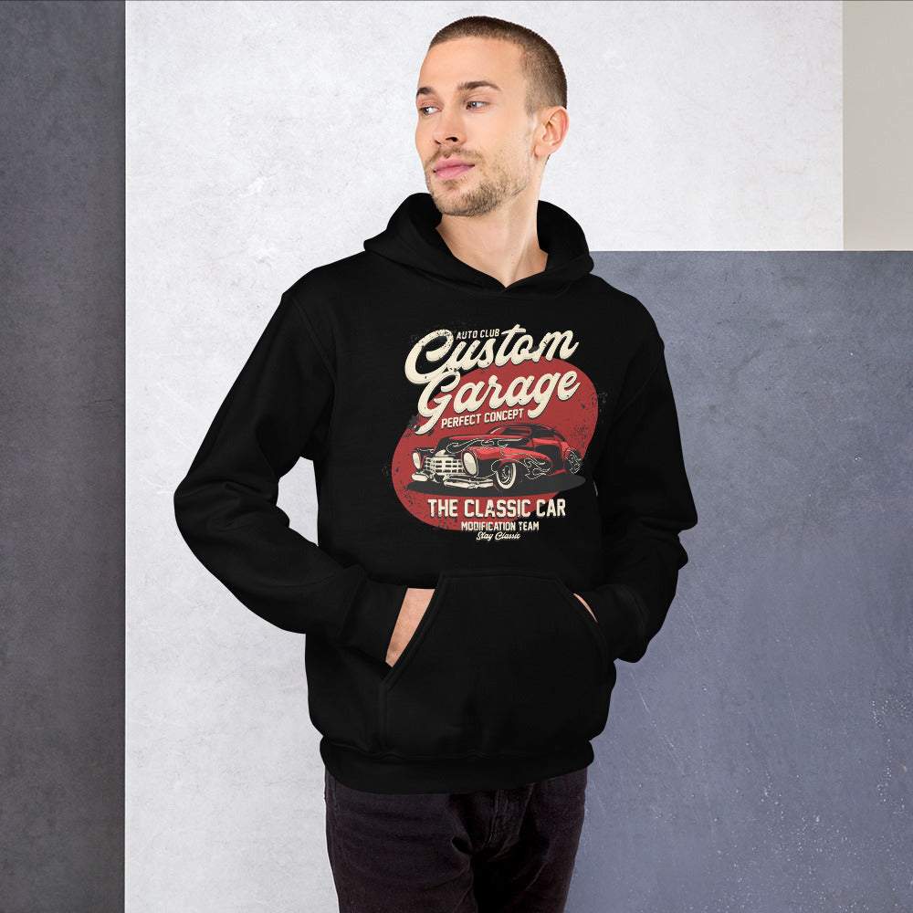 Custom Garage Concept Car Retro - Unisex Kapuzenpullover