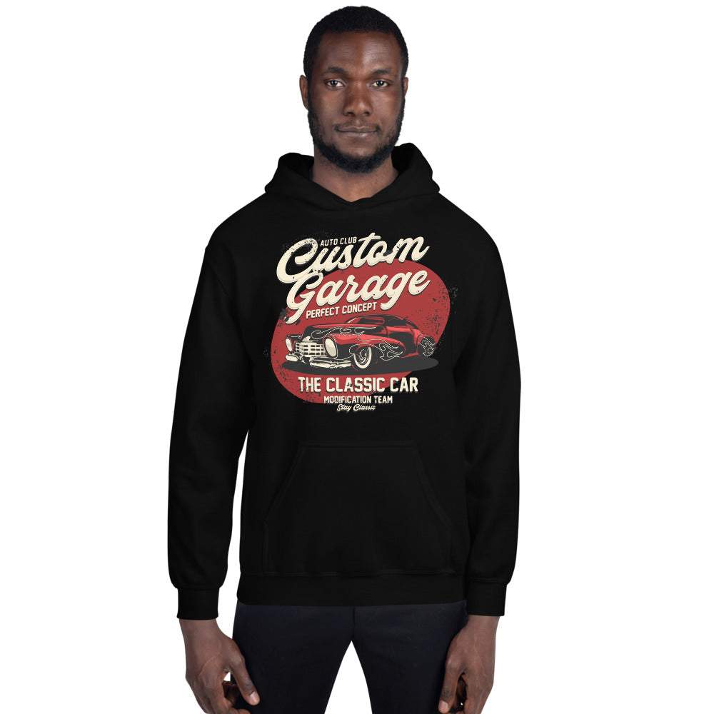 Custom Garage Concept Car Retro - Unisex Kapuzenpullover