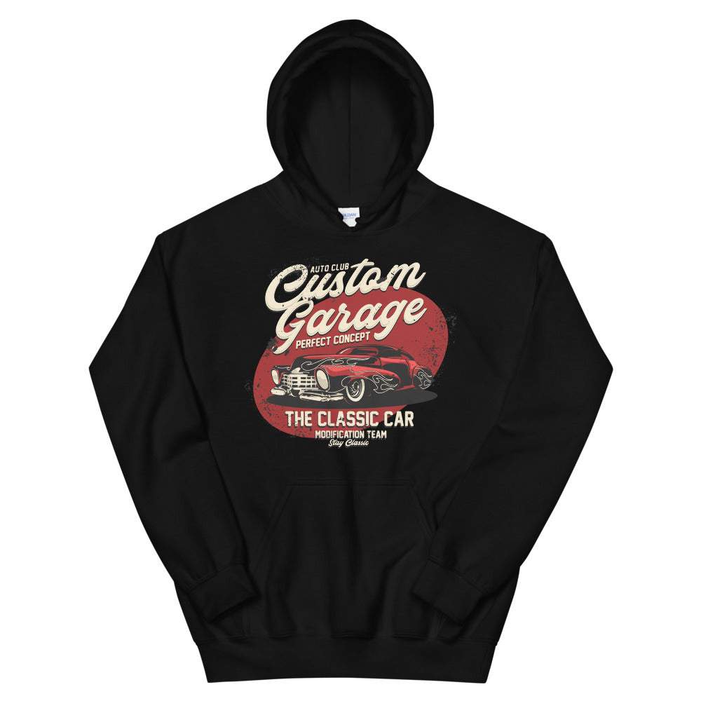 Custom Garage Concept Car Retro - Unisex Kapuzenpullover