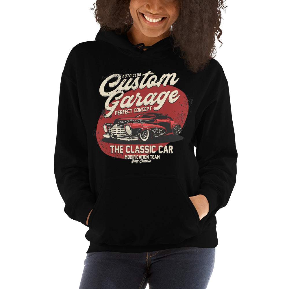 Custom Garage Concept Car Retro - Unisex Kapuzenpullover