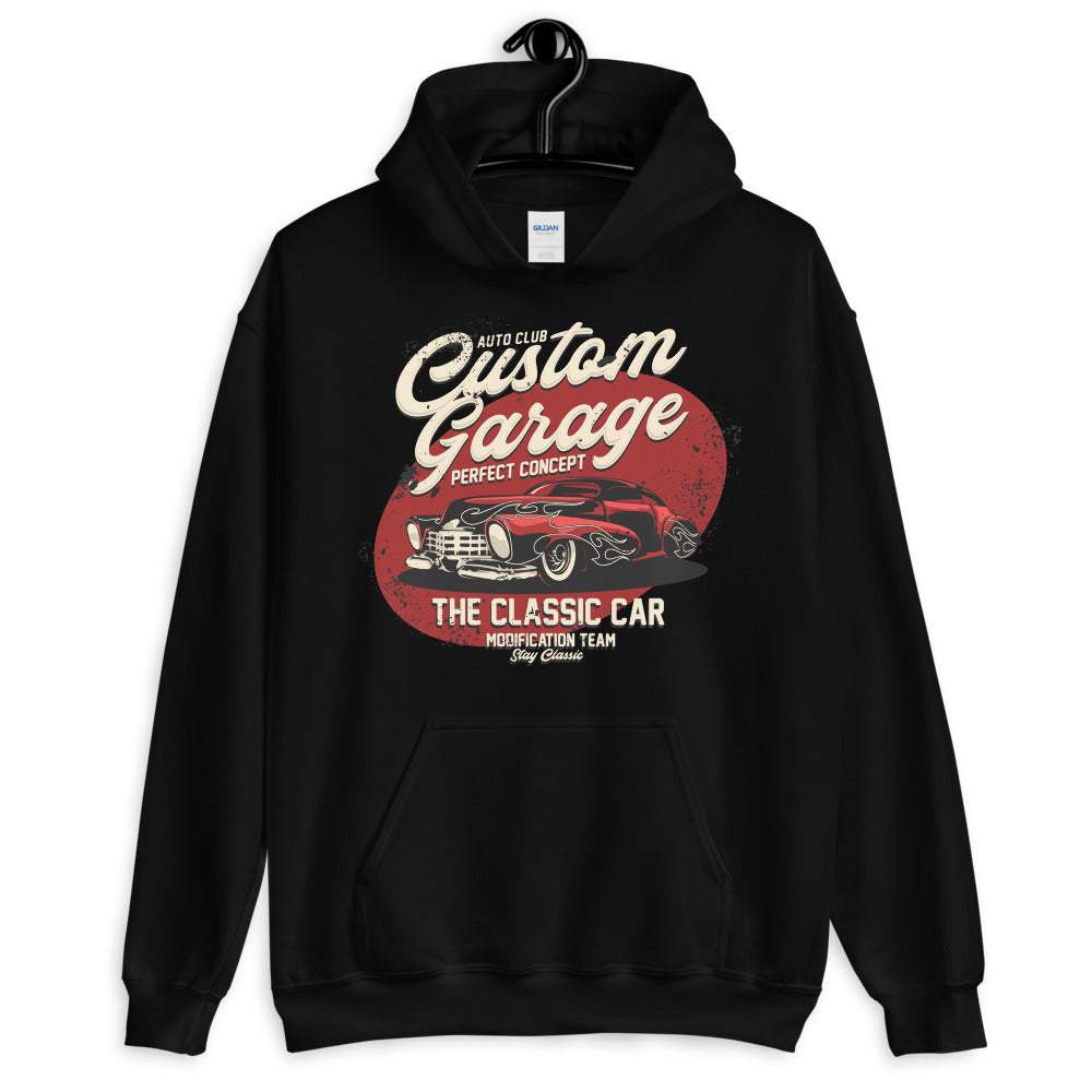 Custom Garage Concept Car Retro - Unisex Kapuzenpullover