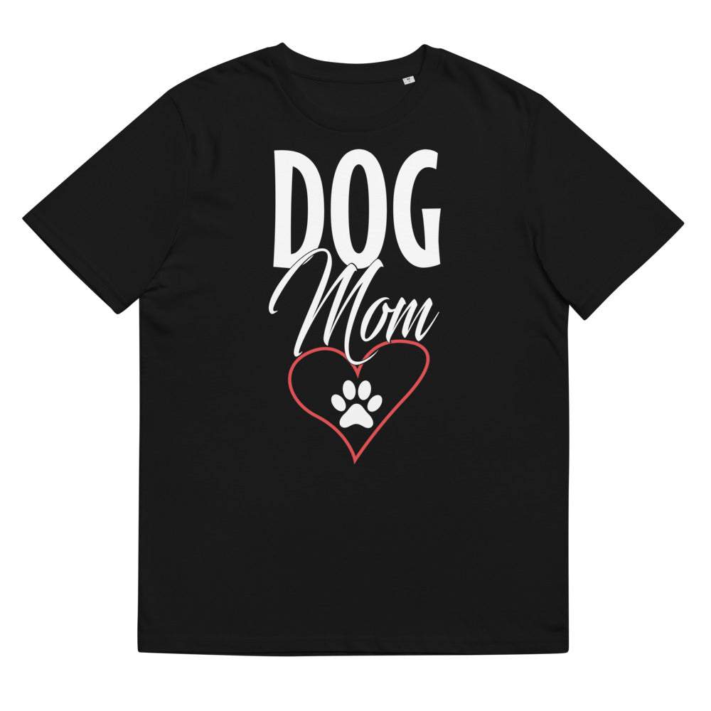 Dog Mom - Damen Kurzarm T-Shirt mit Aufdruck 100% Bio