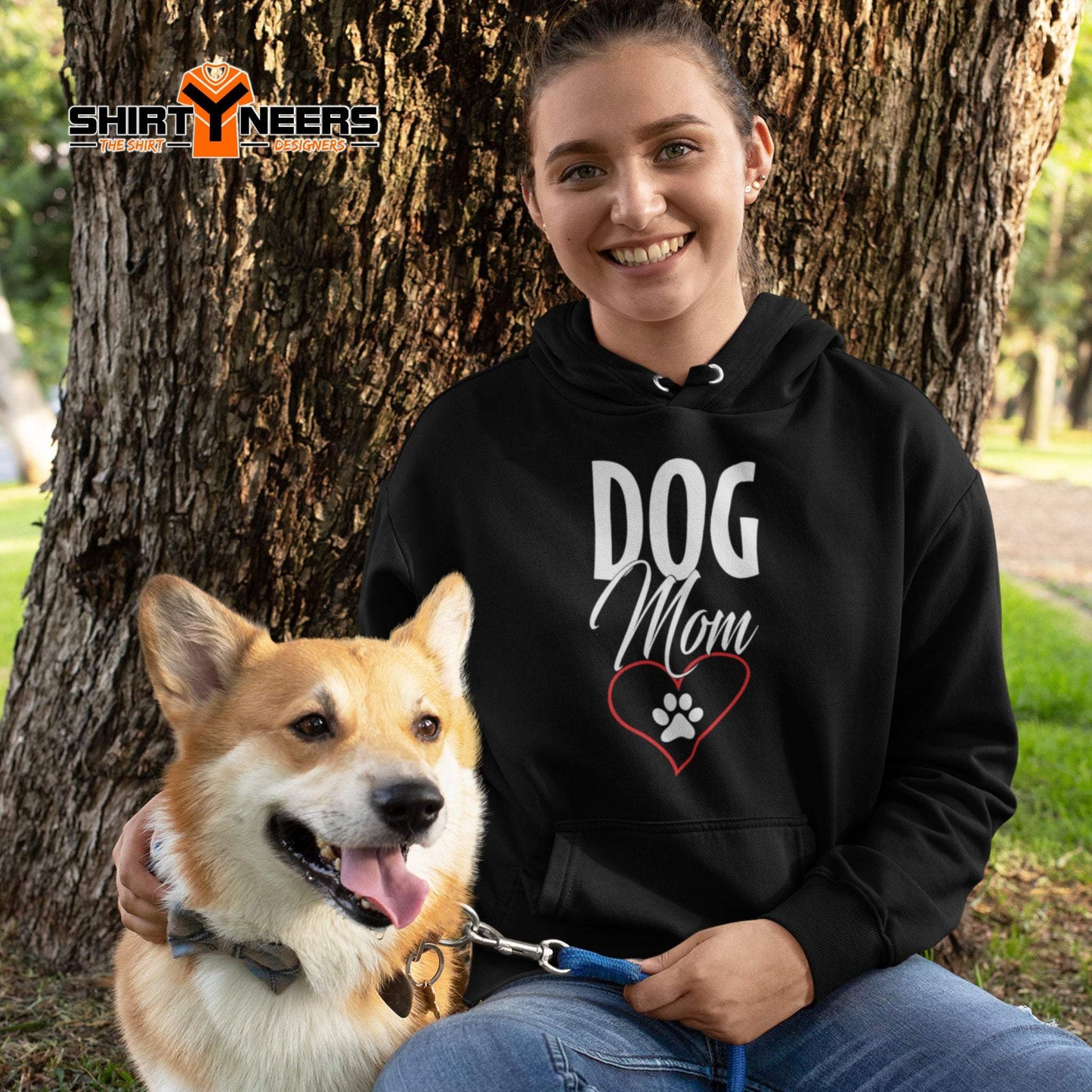 Dog Mom - Damen Premium Bio Hoodie Kapuzenpullover