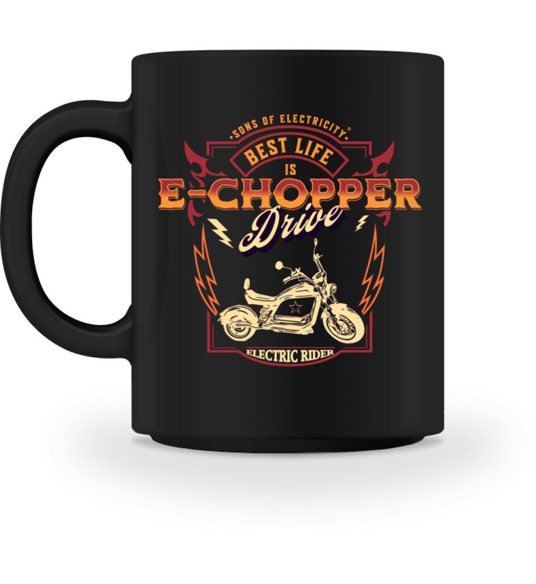 E-Chopper (2) Tasse: Best Life is drive - Black / M - Tasse