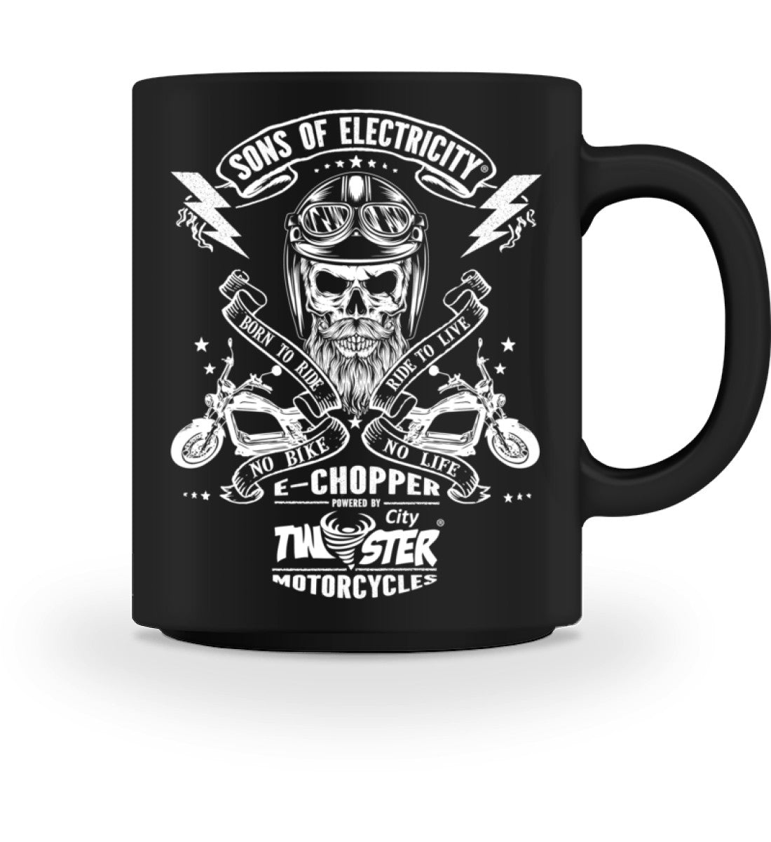 E-Chopper Tasse: SONS OF ELECTRICITY- Born to ride - City