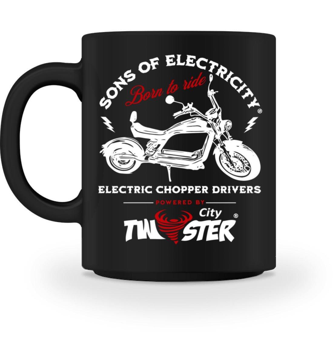 E-Chopper Tasse: SONS OF ELECTRICITY - Born to ride -