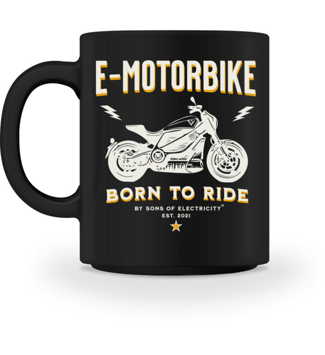 E-Motorrad Tasse: SONS OF ELECTRICITY E-Motorbike Born To