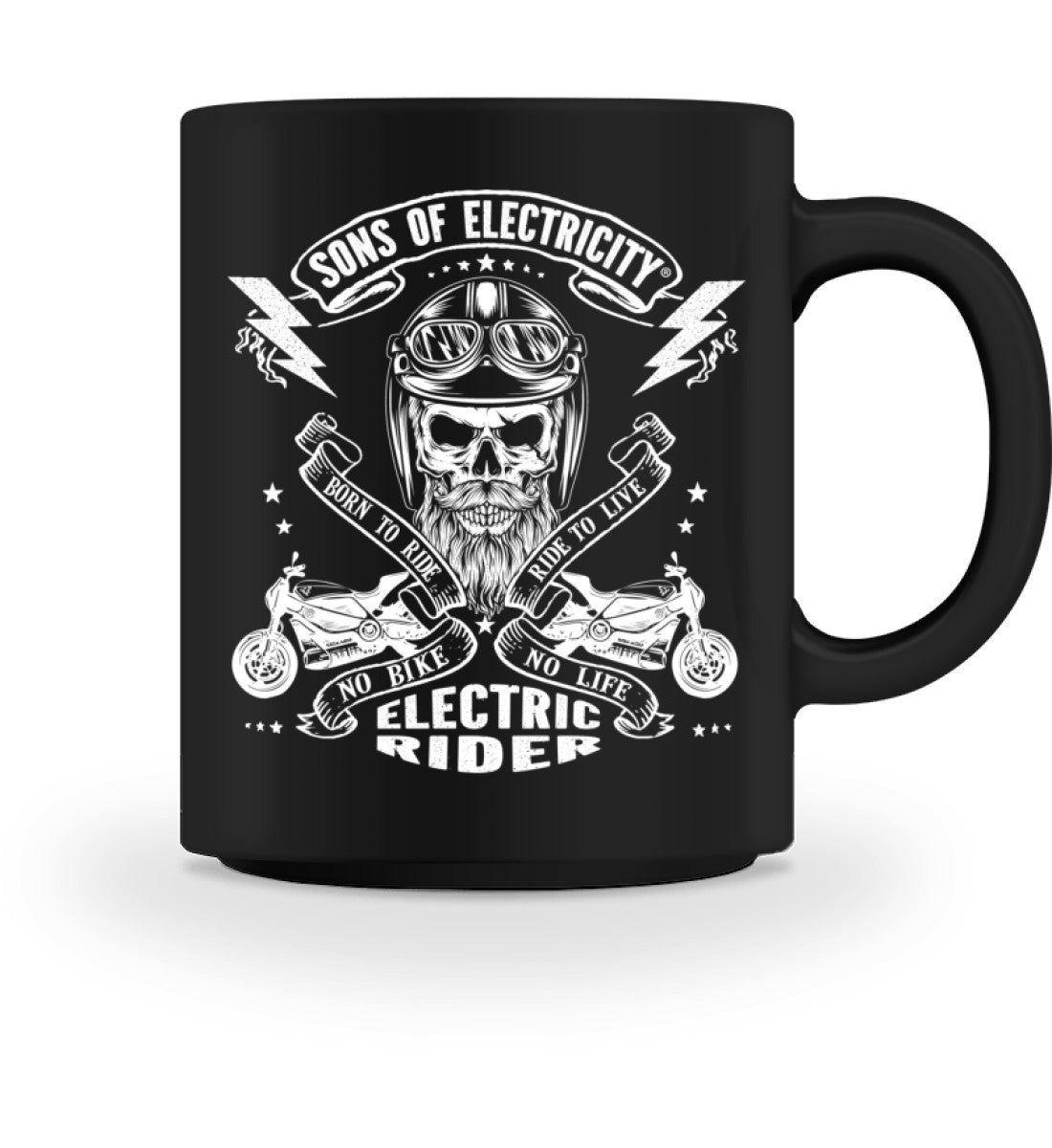 E-Motorrad Tasse: SONS OF ELECTRICITY- Electric Rider -
