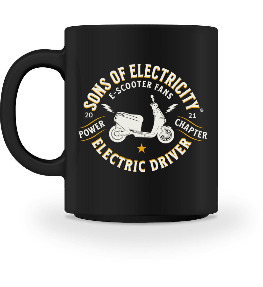 E-Motorroller Tasse: SONS OF ELECTRICITY E-Scooter Fans -