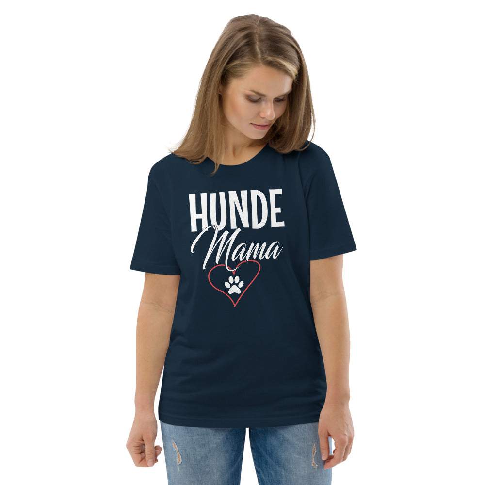 Hunde Mama - Damen Kurzarm T-Shirt mit Aufdruck 100% Bio